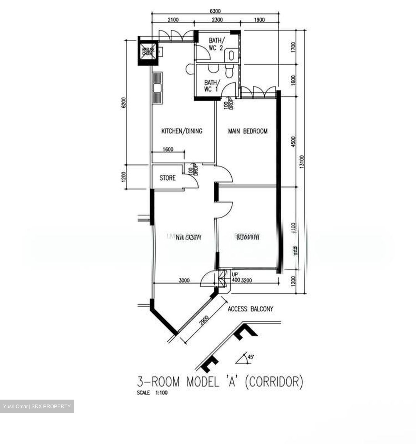 Blk 110 Bukit Purmei Road (Bukit Merah), HDB 3 Rooms #549590551